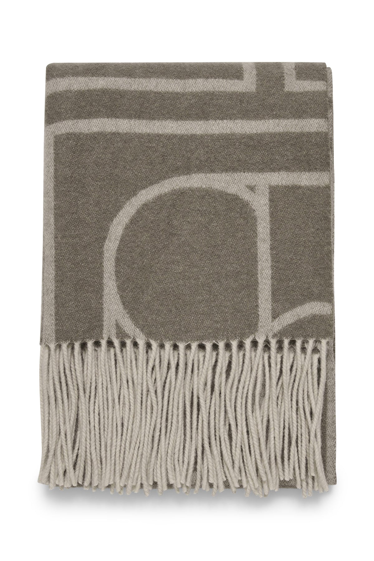 SLPentile Scarf Brindle med offwhite jacquard - 30406123