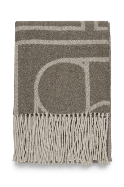 SLPentile Scarf Brindle med offwhite jacquard - 30406123 Thumbnail
