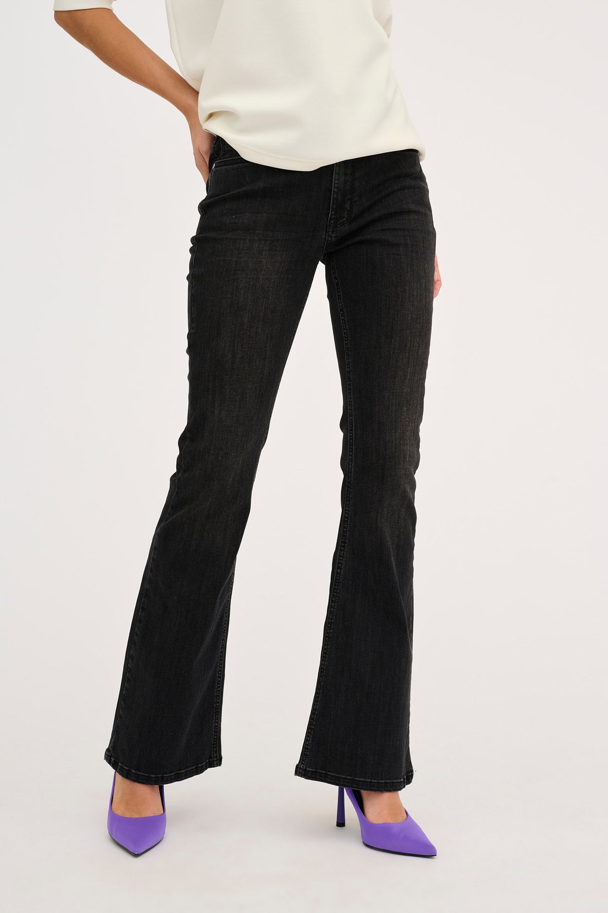 36 THE DEKOTA 100 HIGH BOOTCUT Black Wash - 10704209