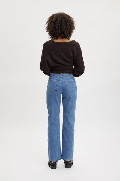 LucieGZ HW straight jeans NOOS Mid dark blue washed - 10907700 Thumbnail