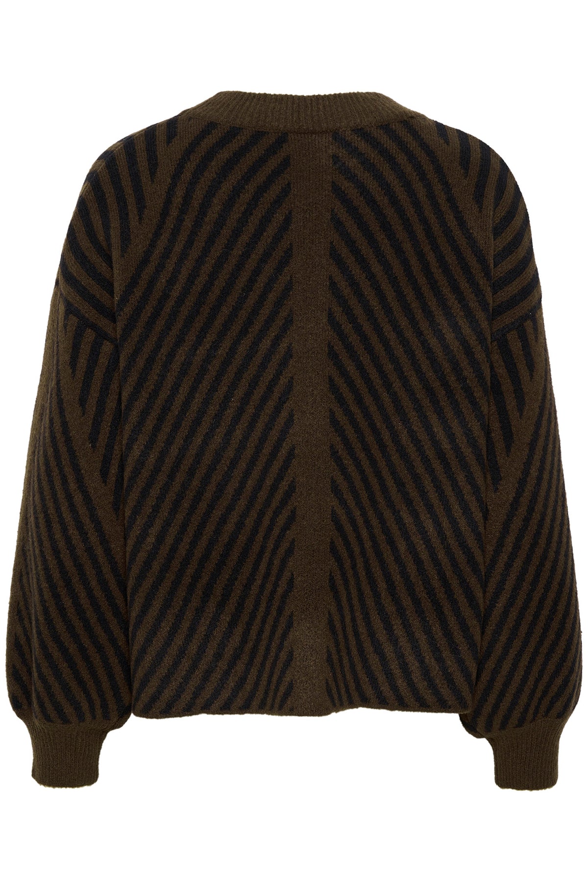 KAvera stickad tröja Java/Black Stripe - 10507817