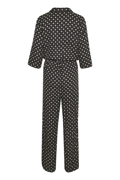 KArutie Jumpsuit Black Tie/dot AOP - 10504535 Thumbnail