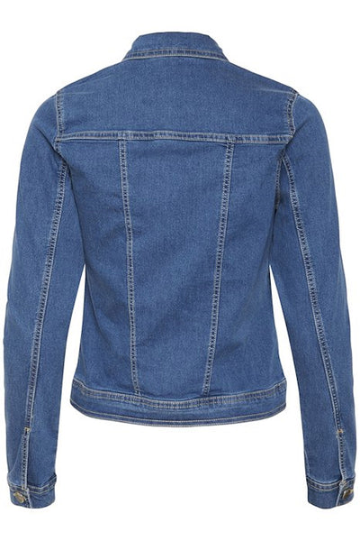 KAvicky Jeansjacka Medium Blue Washed Denim - 10505380 Thumbnail