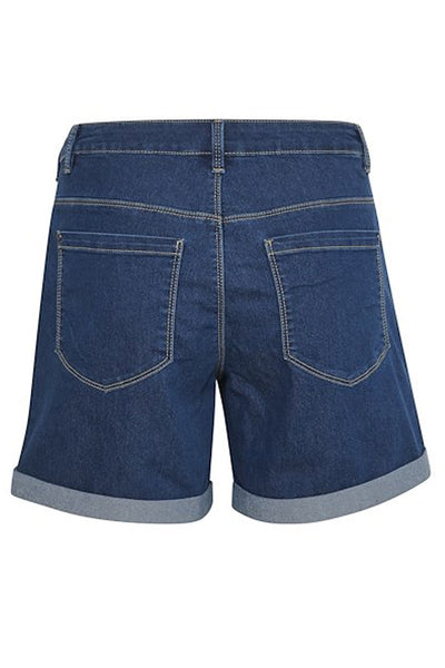 KAvicky Denim Shorts Medium Blue Washed Denim - 10505474 Thumbnail