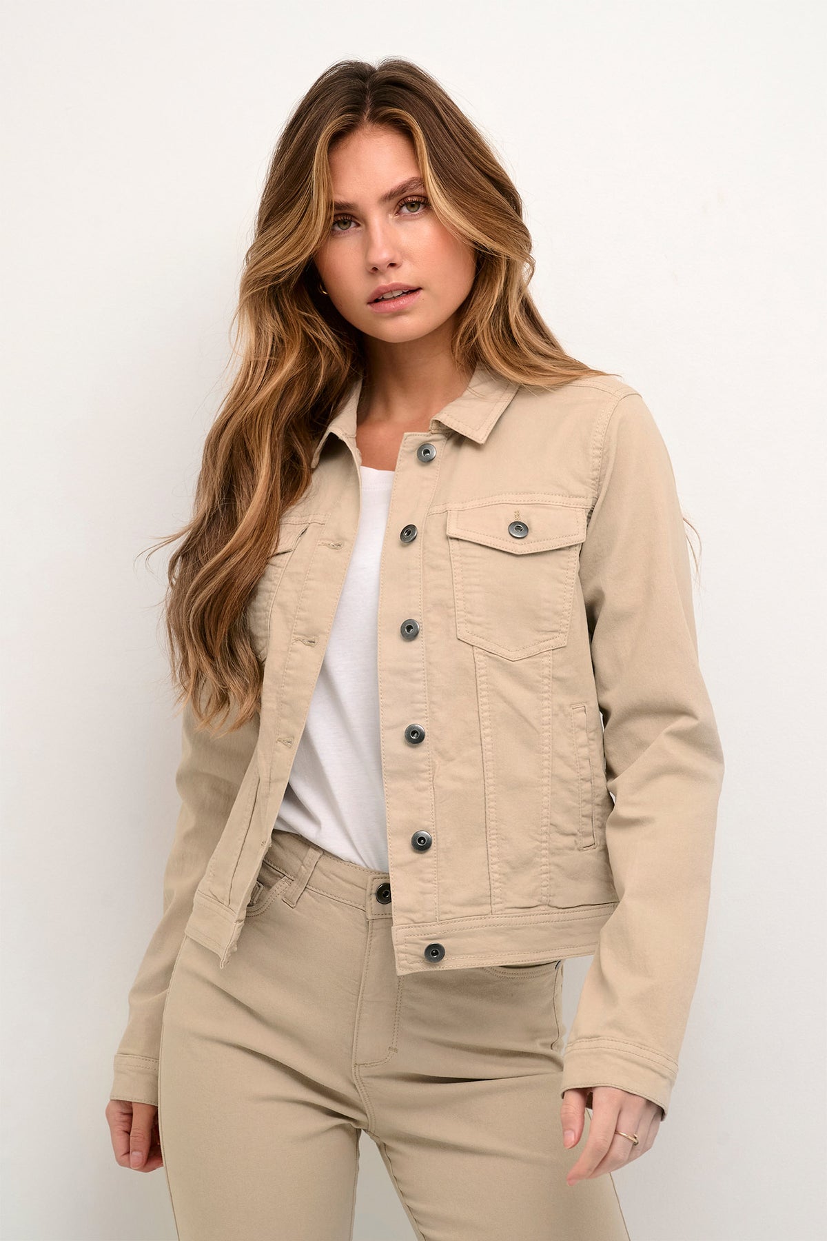 KAzelina Denimjacka Feather Gray