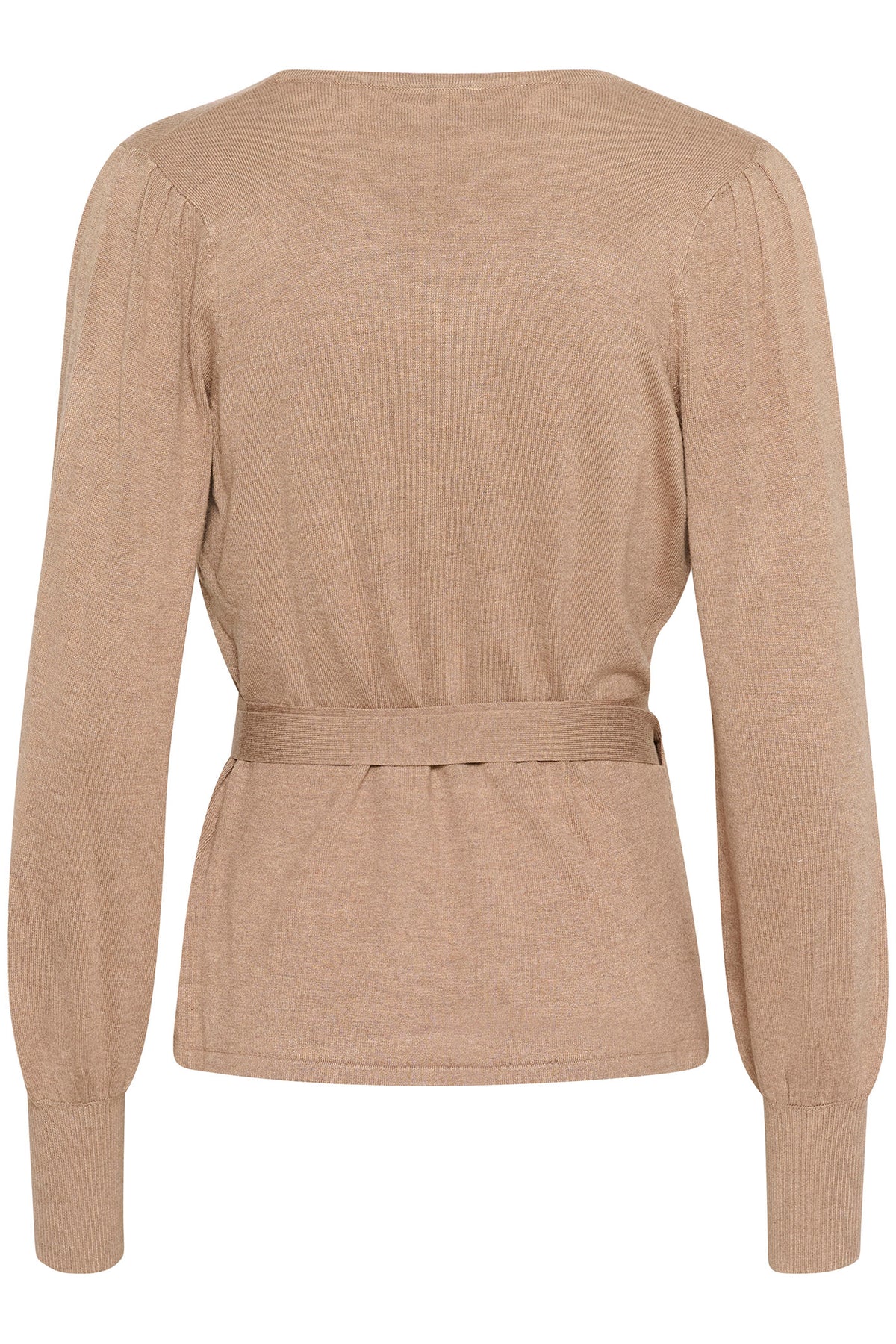 KAanno Astrid Wrap Cardigan Feather Gray Melange - 10506289