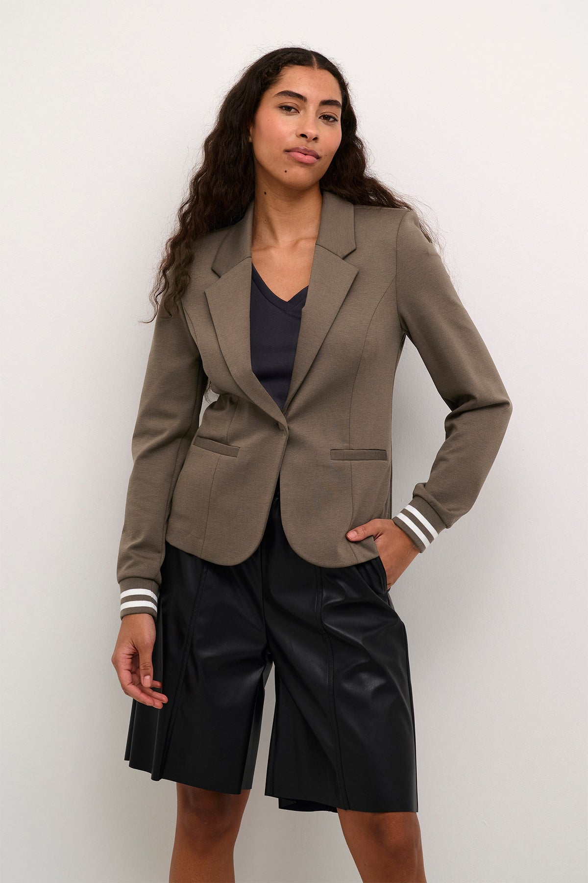 Kinnie Blazer Major Brown/Chalk Stripe - 10550800