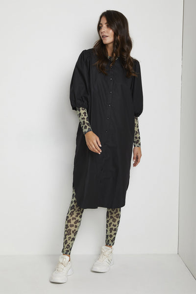 KAmesha Leggings Ljusgrön Leopard - 10551985 Thumbnail