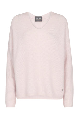 MMThora V-ringad stickad ballerinatoffel