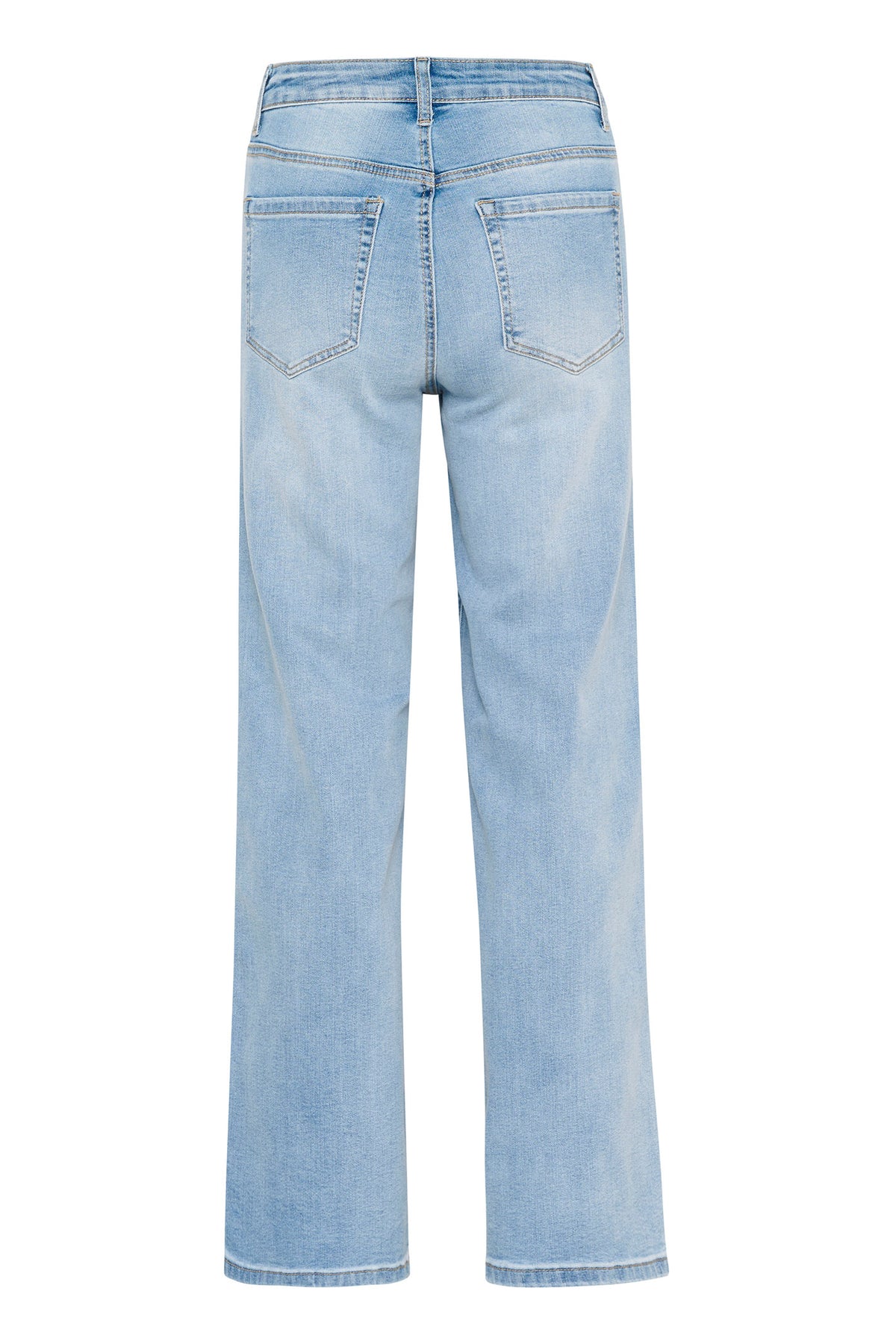 KAkarla HW Flared Jeans Ljusblå Tvättad Denim - 10507619