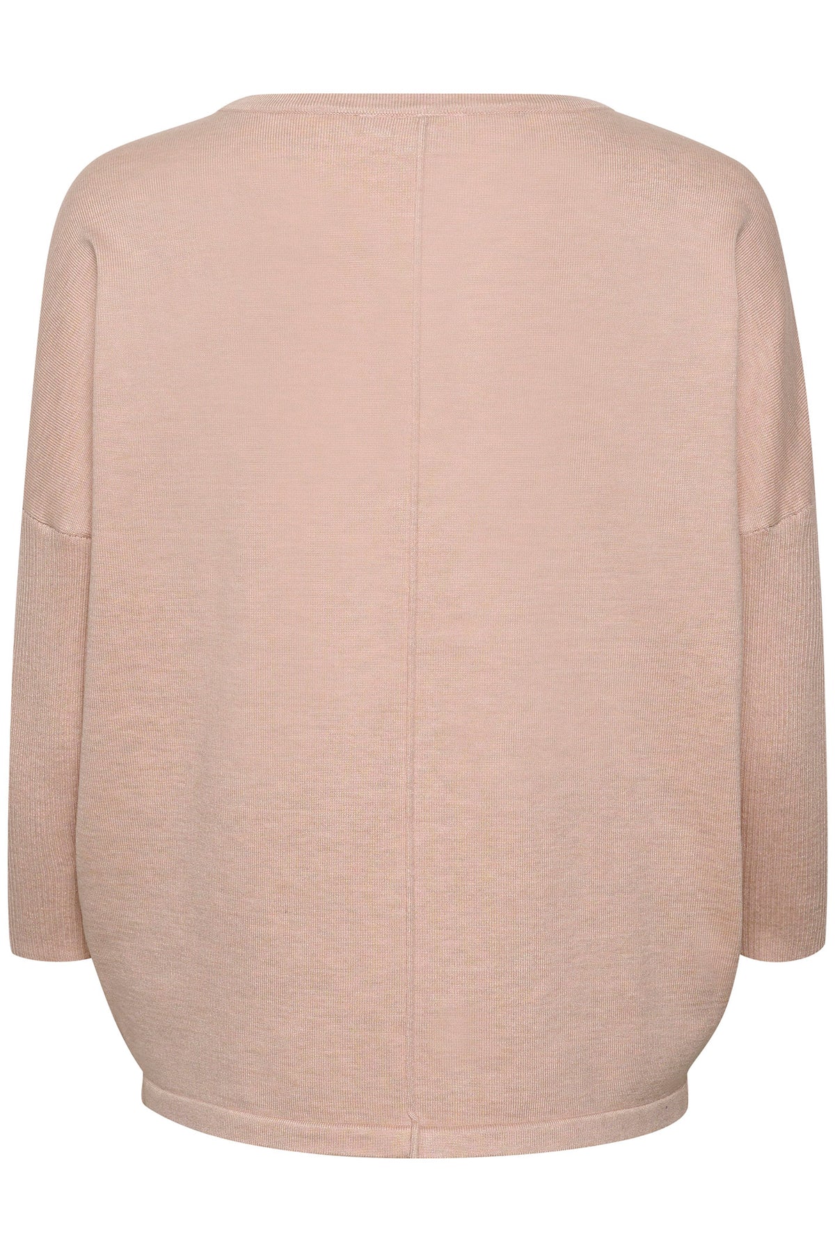 A2561, MilaSZ R-Neck Pullover Ash Rose Mélange - 30500003