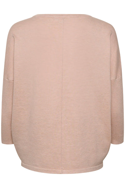 A2561, MilaSZ R-Neck Pullover Ash Rose Mélange - 30500003 Thumbnail