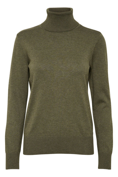 J2046, MilaSZ Polotröja Army Green Melange - 30500018 Thumbnail