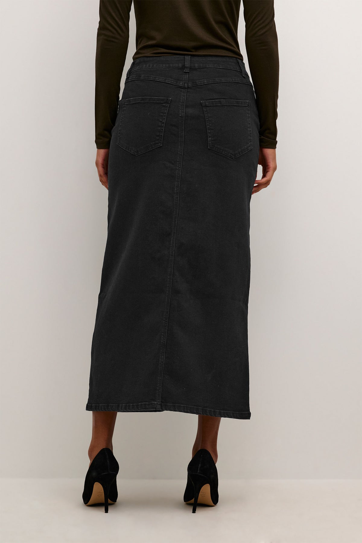 KAsinem HW Denim Skirt Black deep - 10508064