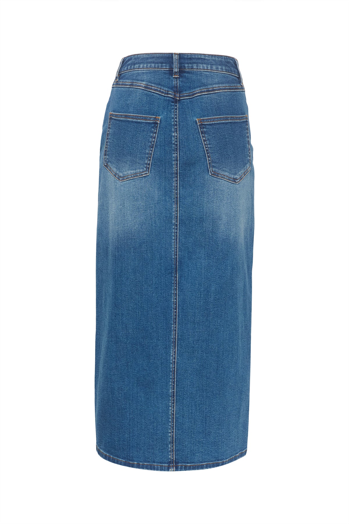KAsinem HW Denim Skirt Medium Blue Denim - 10508064