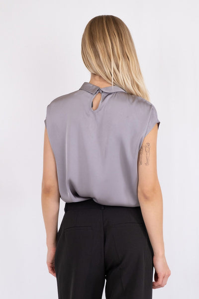 Fleur Drapy Satin Grå - 160990 Thumbnail
