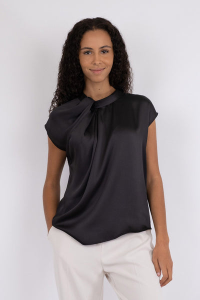 Fleur Drapy Satin Black - 160990 Thumbnail