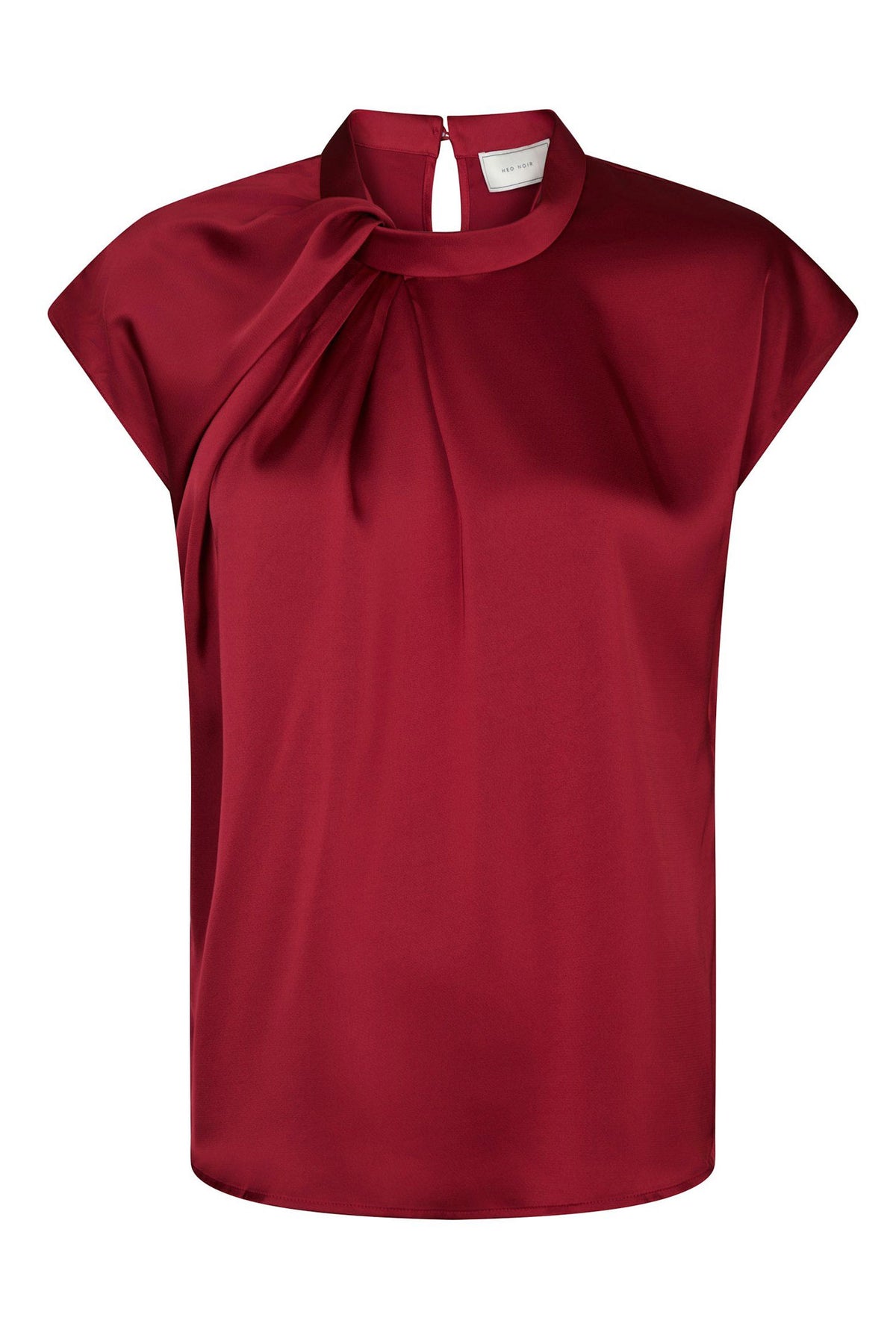 Fleur Drapy Satin Vinröd - 160990