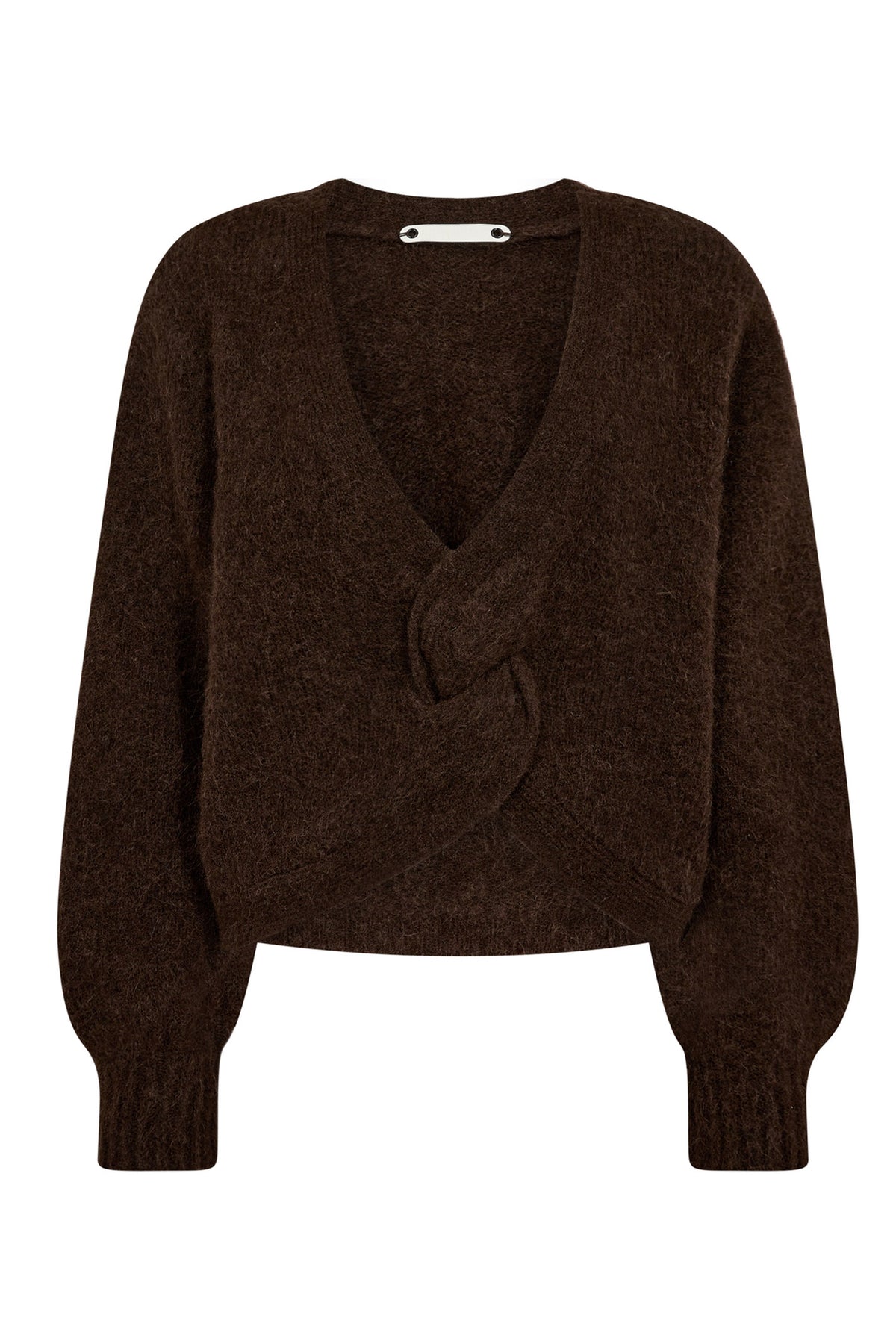 CozyCC Twist Back Knit 83-Mocca - 32127