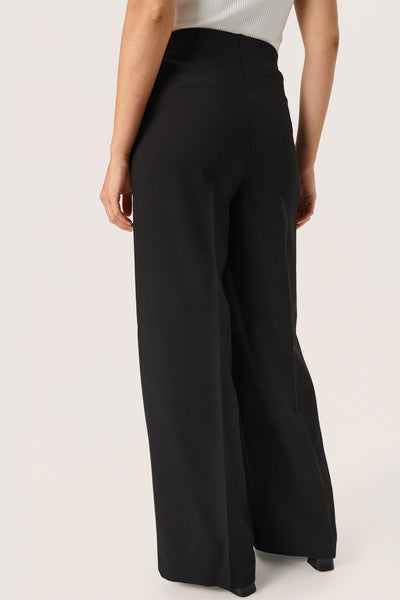 SLCorinne Wide Long Pants Black - 30407228 Thumbnail