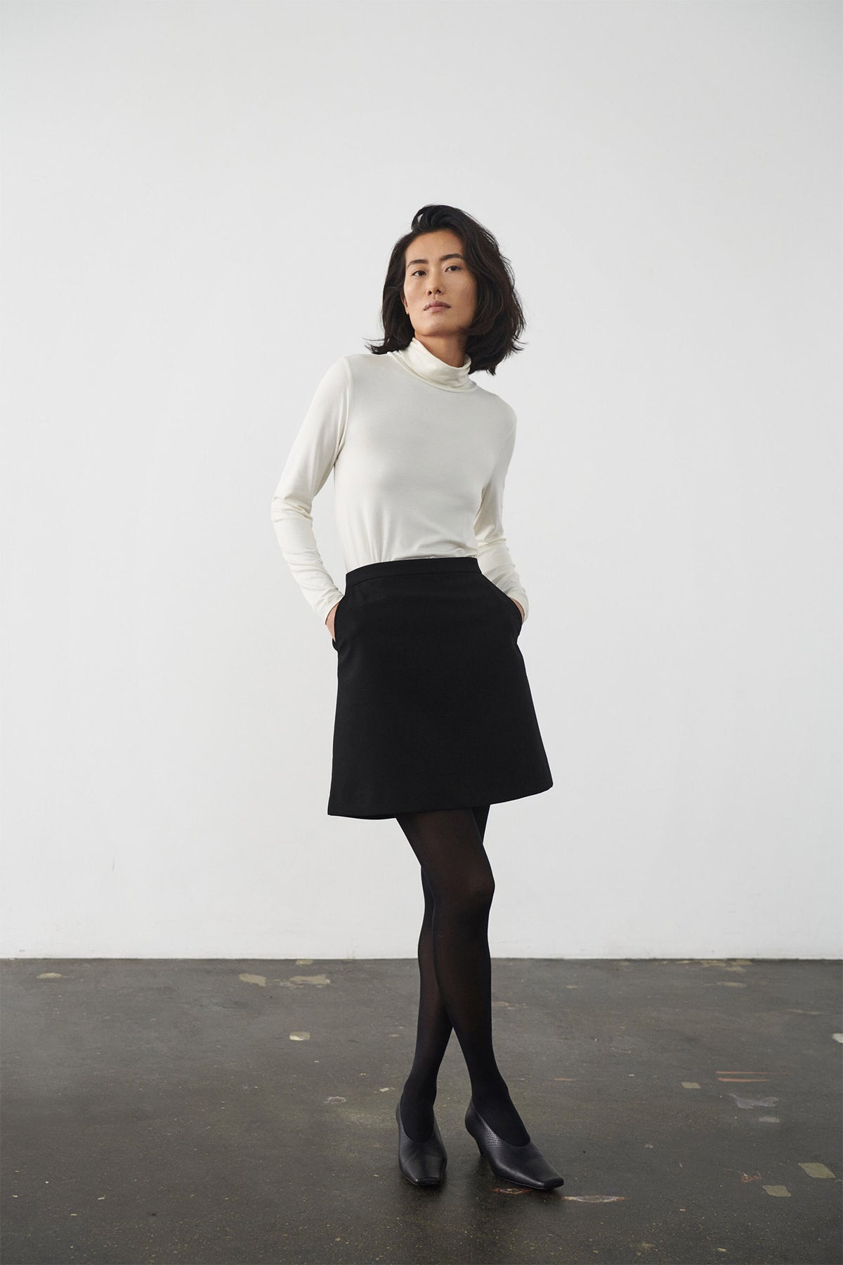 SLCorinne Aline Skirt Black - 30407280