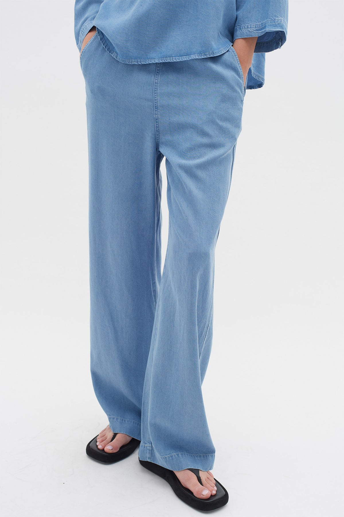PhilipaIW Pant Ljusblå Denim - 30109178