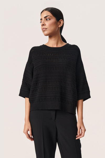 SLRava Rinna Pullover Svart Thumbnail