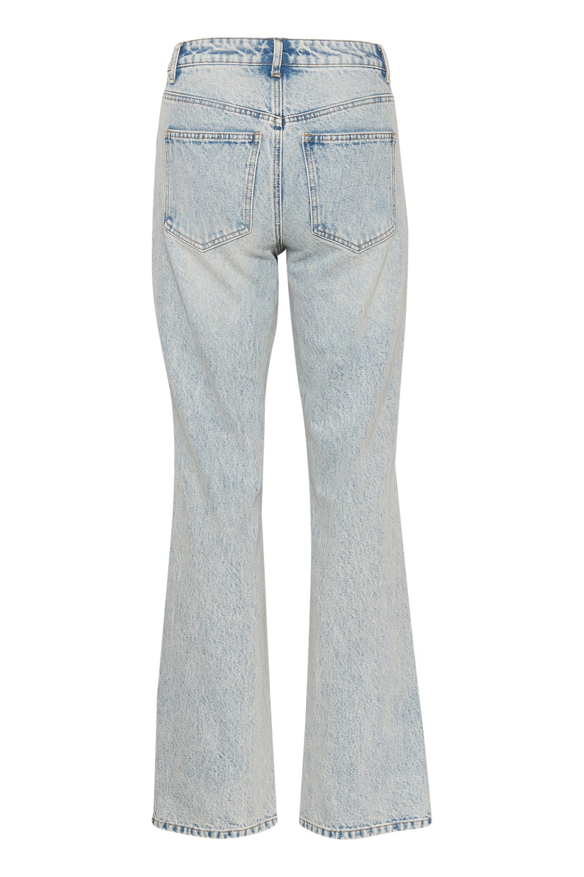 AcidaGZ HW straight jeans ljusblå acid wash - 10908903