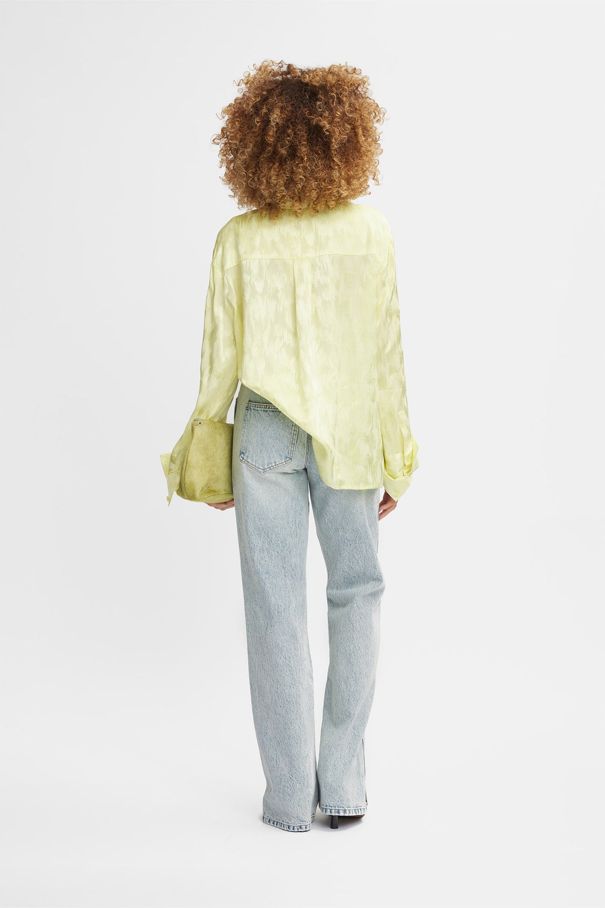AcidaGZ HW straight jeans ljusblå acid wash - 10908903
