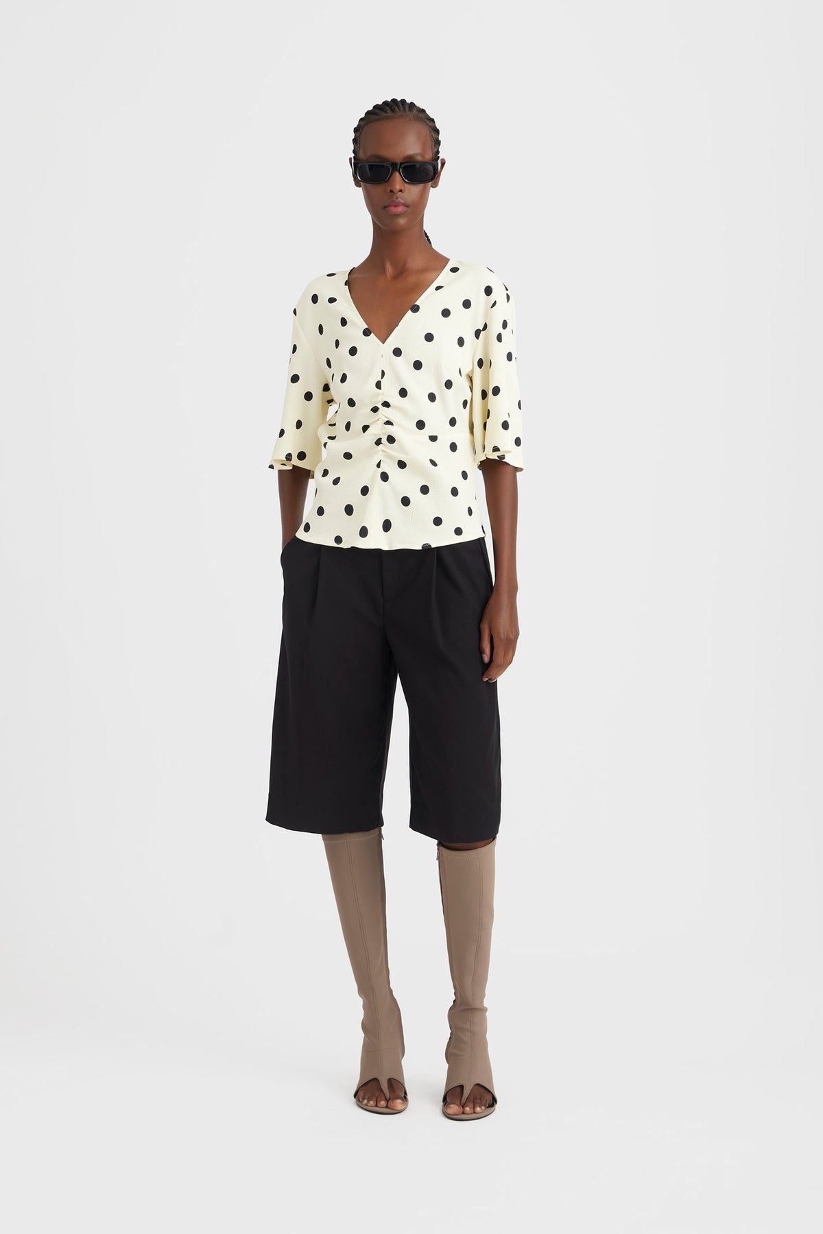 PaulaGZ MW långa shorts Svart - 10909173