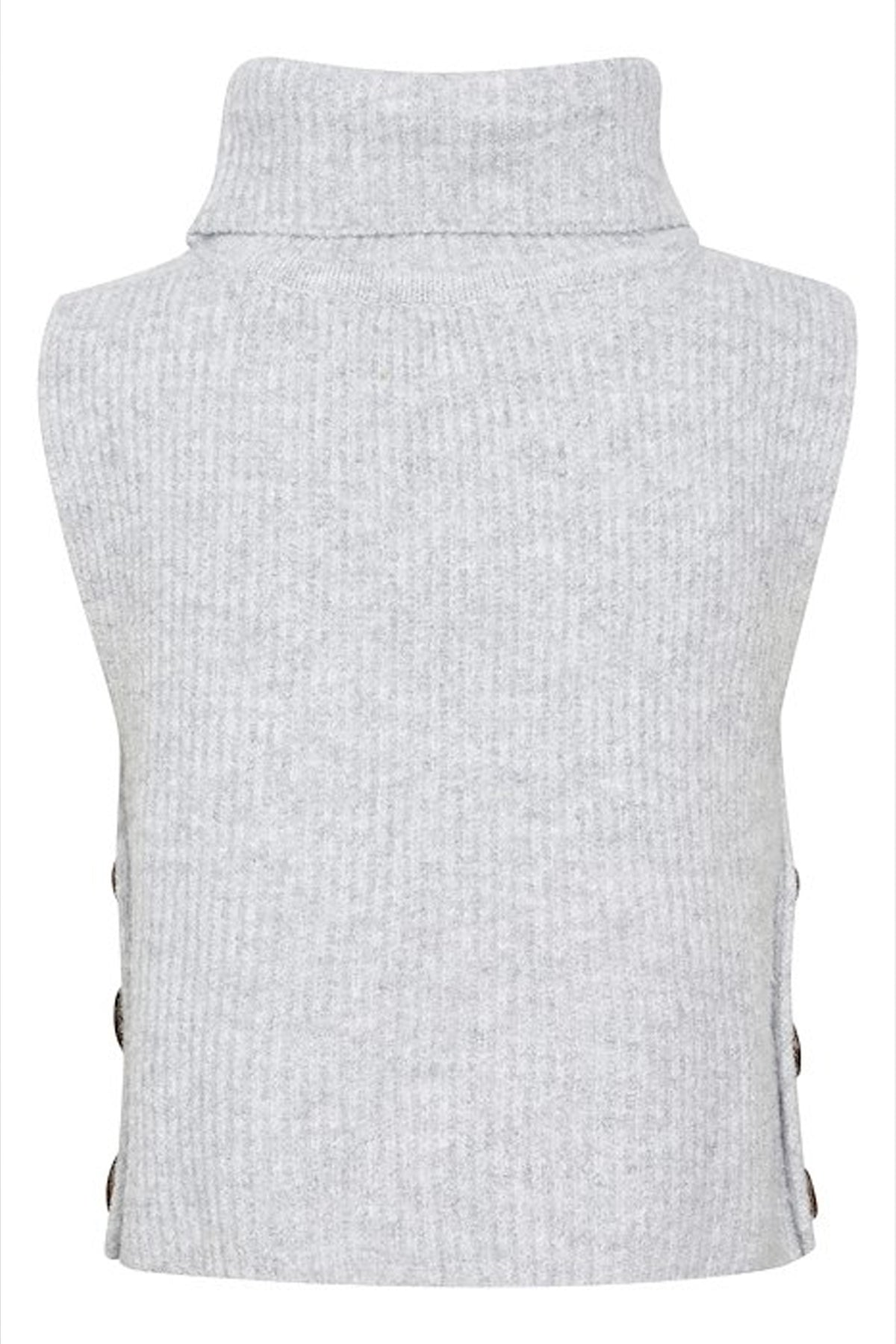 CRStarfi Short Knit Slipover Ljusgråmelerad - 10609134