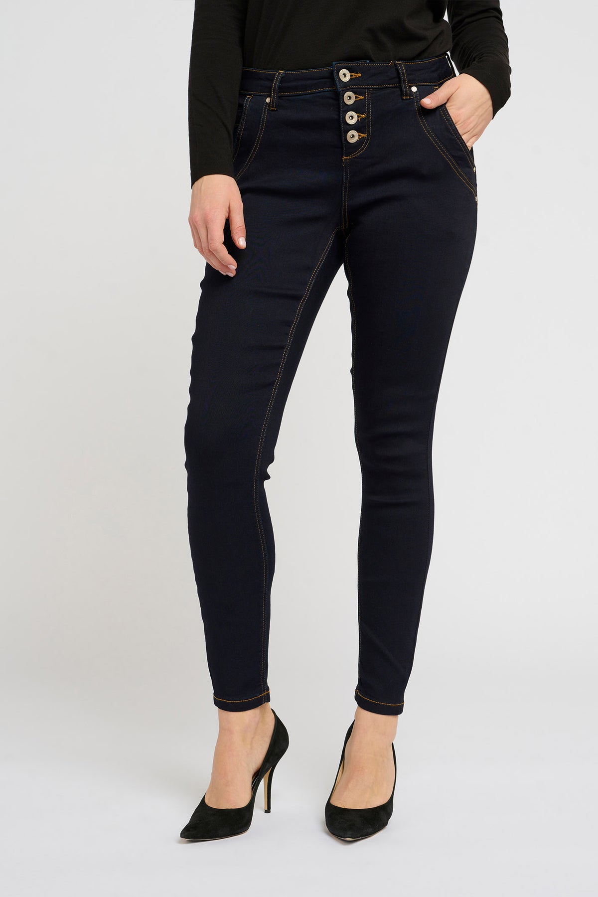 CRSandy Jeans - Baiily Fit Rinse Dark Blue Denim - 10610602