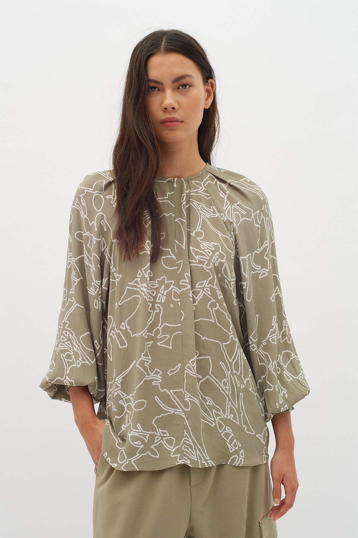 BaitiIW Blus Pinetree Silhuette Lines - 30109420