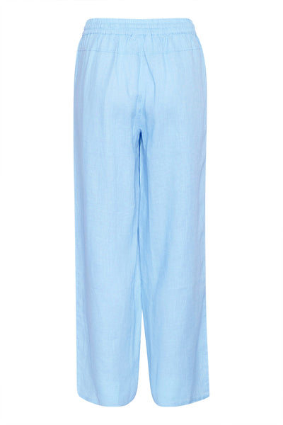 CRBellis Linen Pant Placid Blue Melange - 10611574 Thumbnail