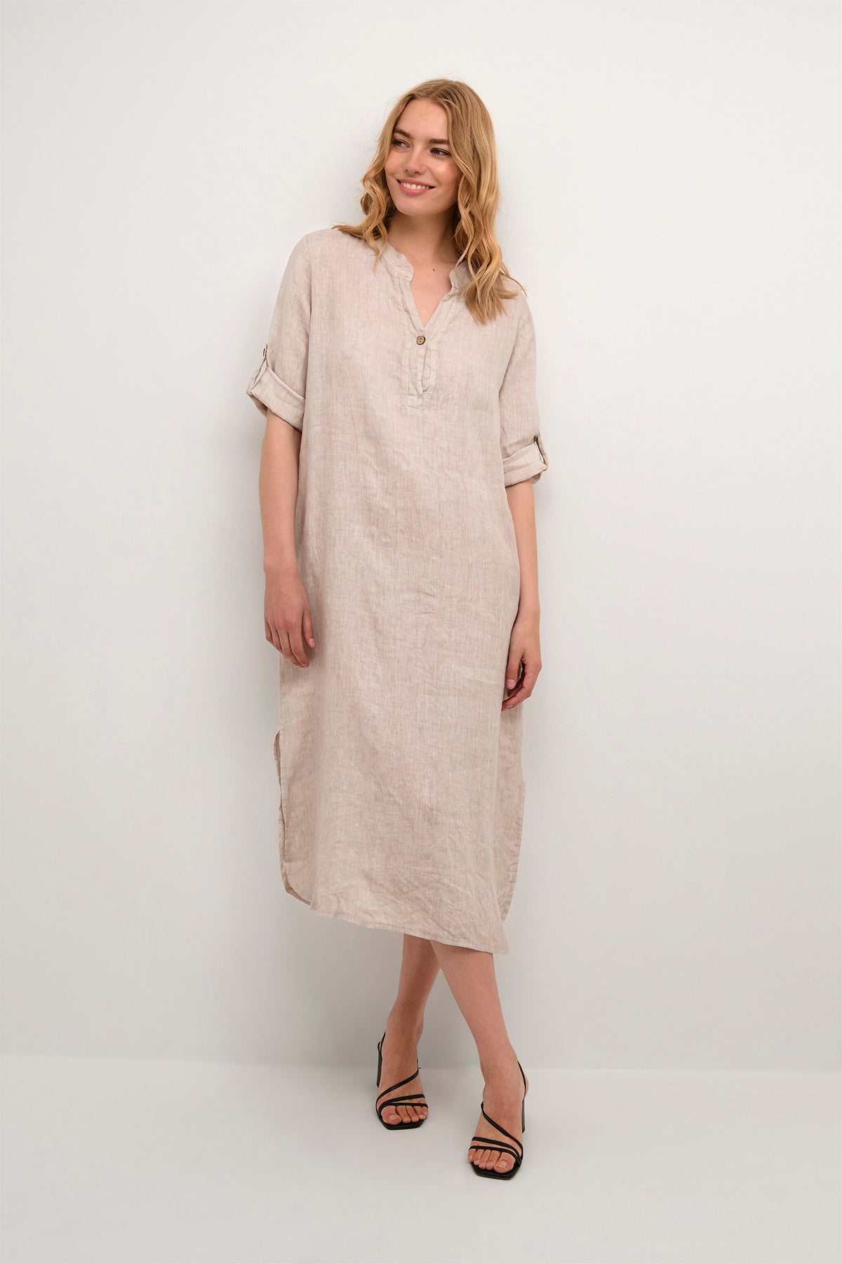 CRBellis Caftan Dress Crispy Sand - 10611577