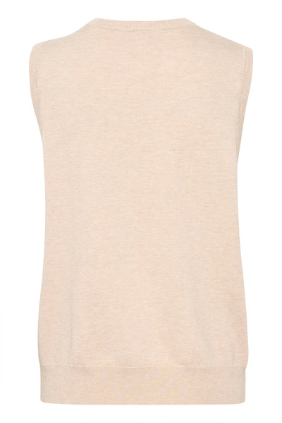KAlizza Stickad Slipover Feather Gray Melange - 10509232 Thumbnail