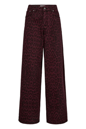 LeoCC Wide Pant 87-Vinröd - 31287