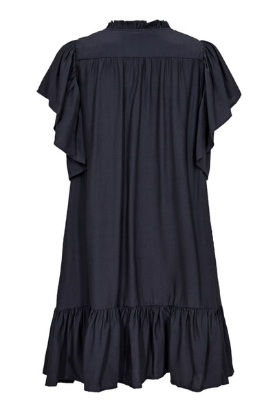 ToraCC Frill Dress 61-Ink - 36315 Thumbnail