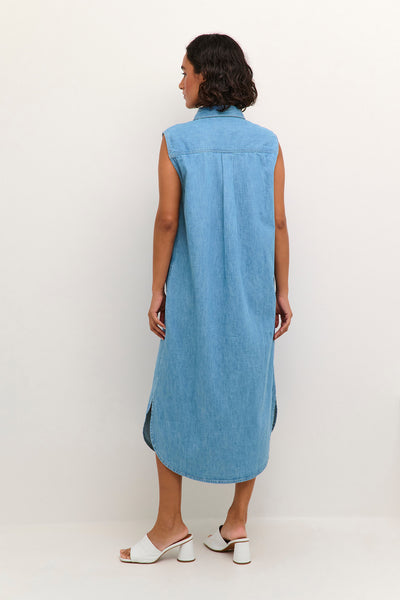 KAlouise Midi Dress Medium Blue Chambray - 10508518 Thumbnail