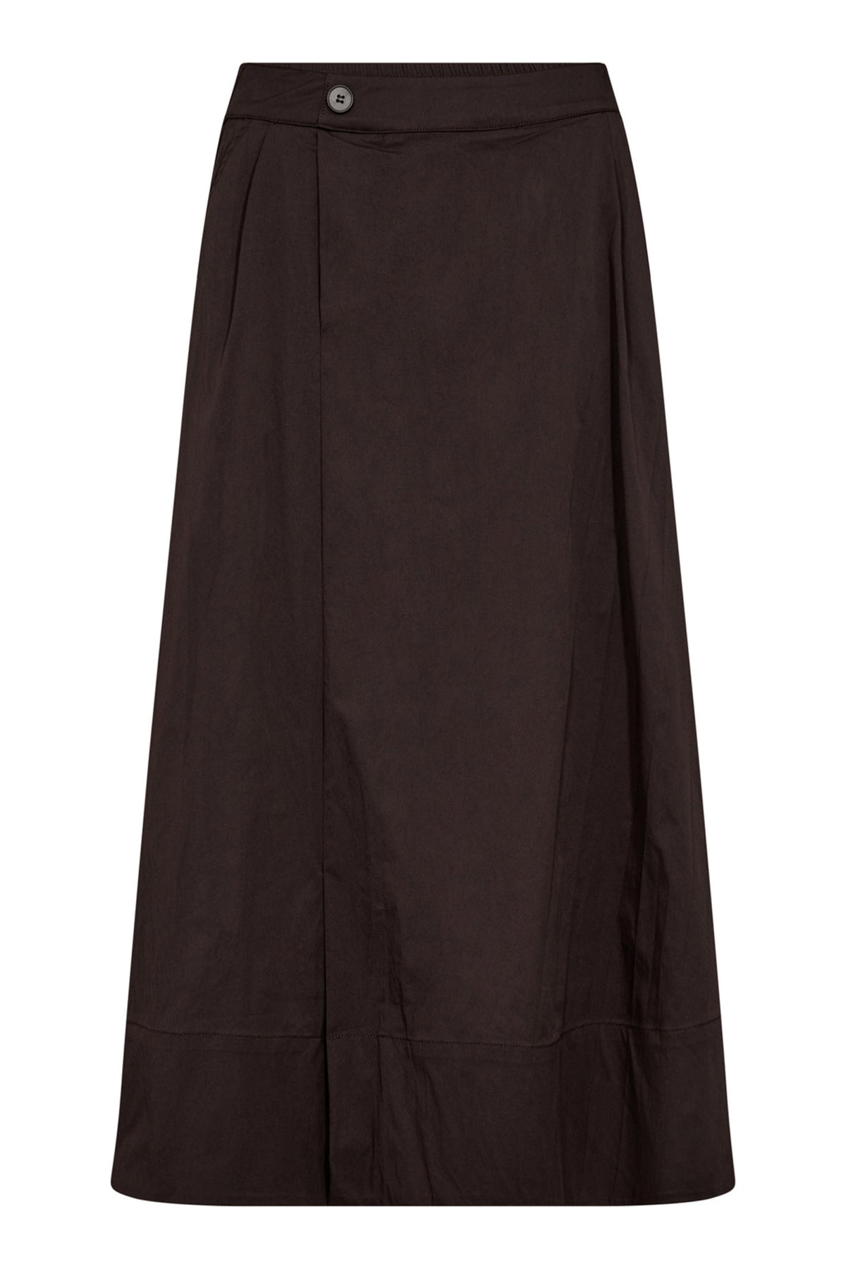 CottonCC Crisp Midikjol 83-Mocca - 34151