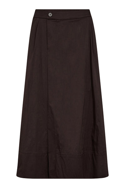 CottonCC Crisp Midikjol 83-Mocca - 34151 Thumbnail