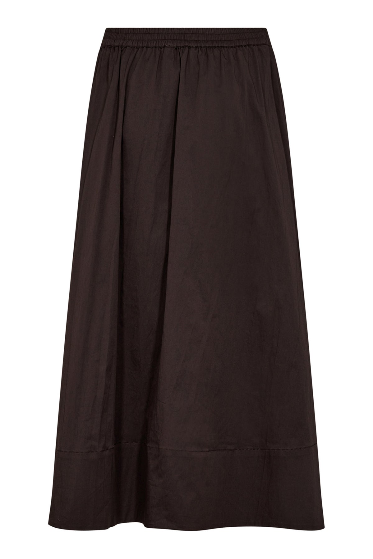 CottonCC Crisp Midikjol 83-Mocca - 34151