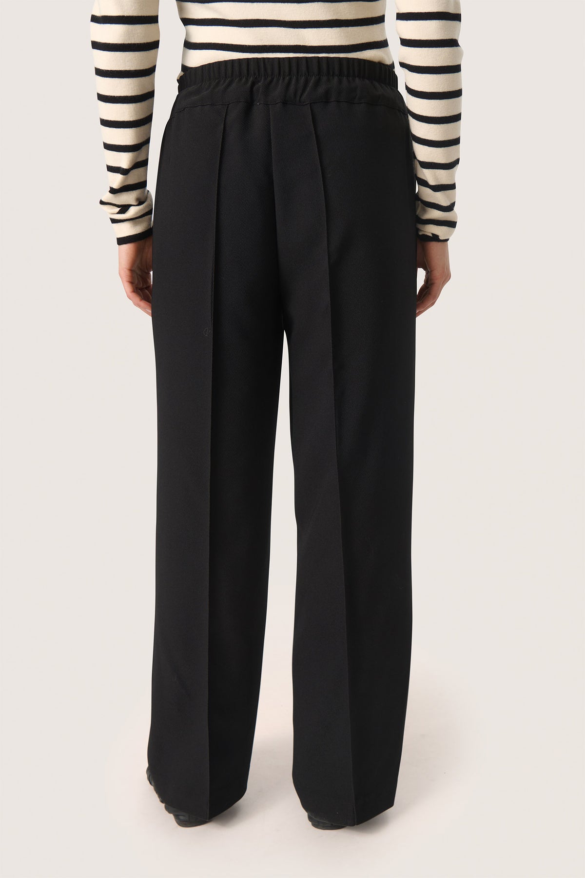 SLBea Slit Pants Black - 30407618