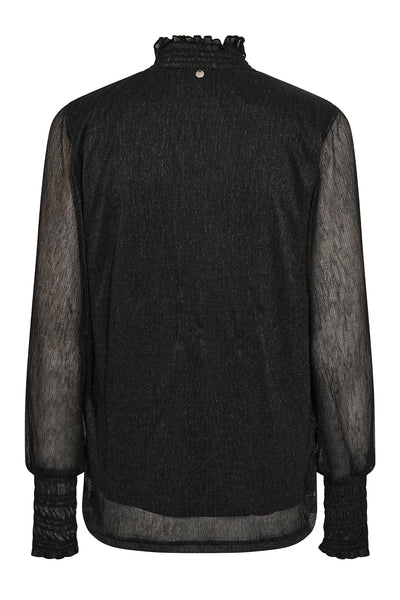 MMXimena Glam LS blus Svart - 167380 Thumbnail