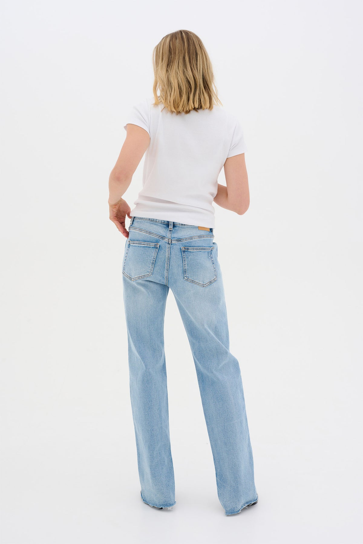 DaisyMW 144 High Straight Slit Light Blue Retro Wash - 10704776