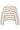 SebaGZ V-neck pullover Egret with brown stripes - 10909268