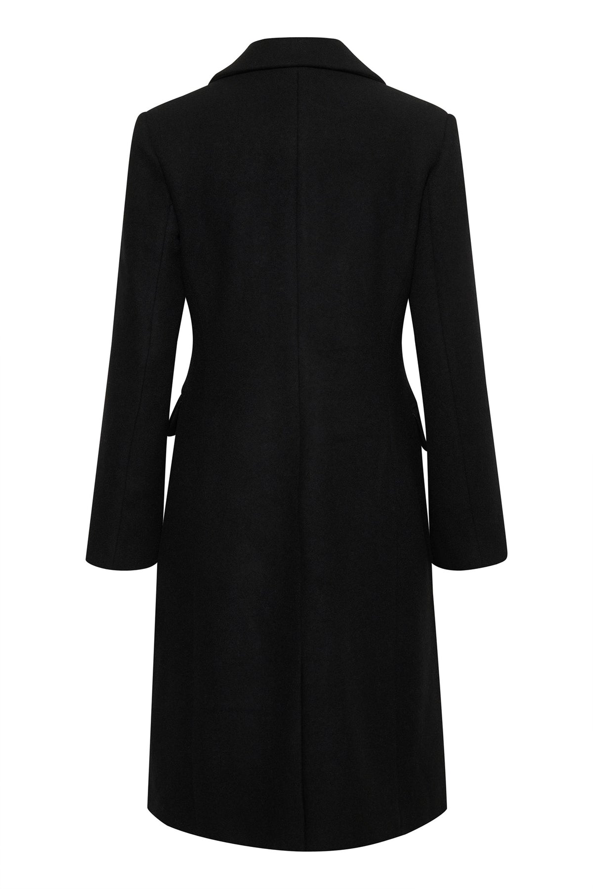 ThoraIW Lapel Coat Black