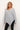 CRHoliday Stickad Poncho Ljusgråmelerad - 10610828