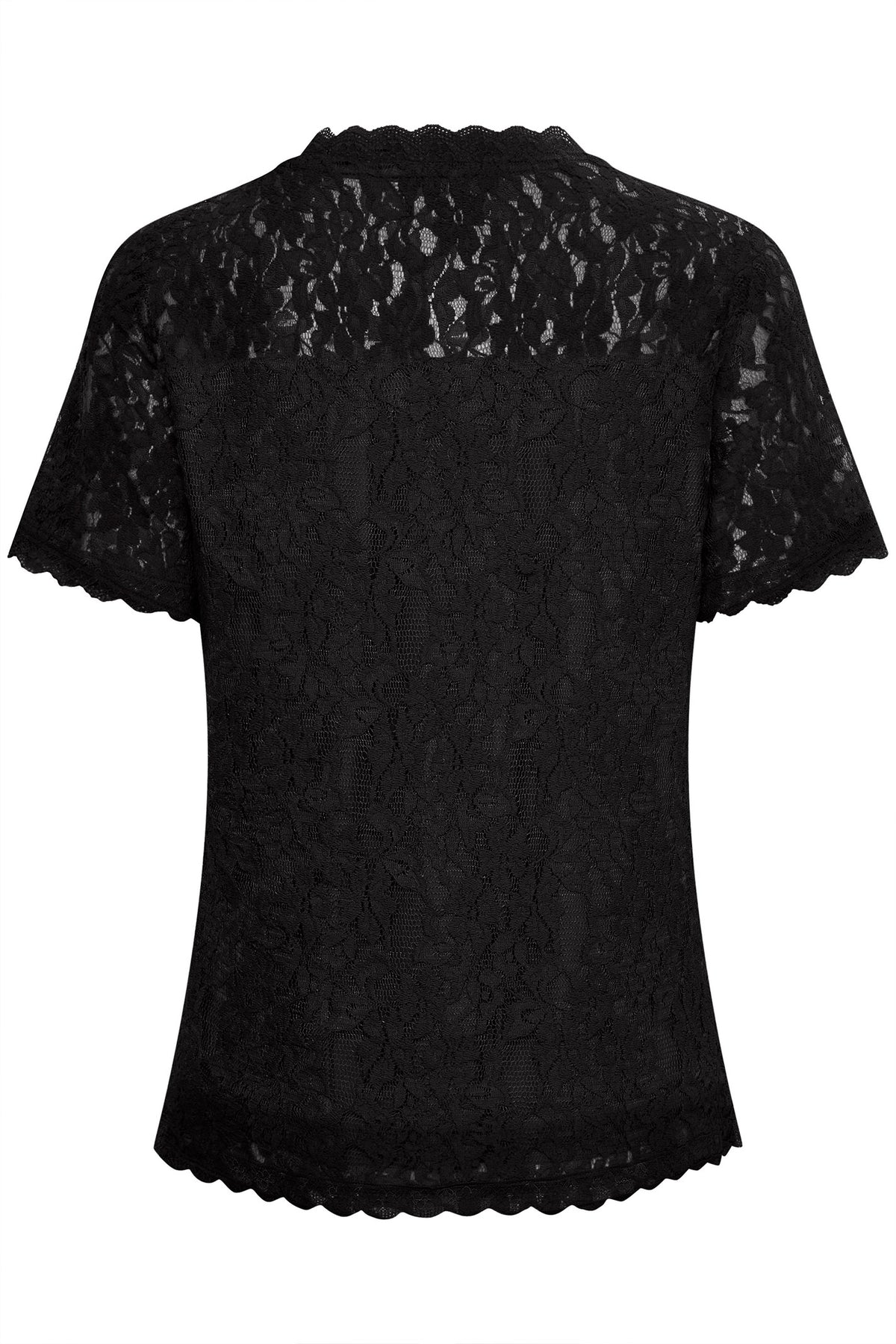 CRKit SS Lace Blouse Pitch Black - 10611696