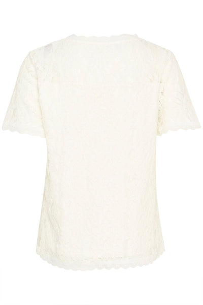 CRKit SS Lace Blouse Snow White - 10611696 Thumbnail